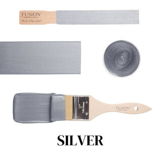 Silver - Metallics Fusion Mineral Paint 250 ml Upcycling Furniture Paint